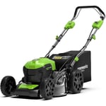 Greenworks Greenworks, G40LM46SP, Gräsklippare 46cm, 40V, för 2 batterier, utan batteri och laddare