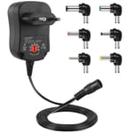 12W Adaptateur Alimentation Universelle 3V 4,5V 5V 6V 7,5V 9V et 12V, Chargeur Secteur Transformateur dc 220V pour VTech Kidimagic Starlight Kidi