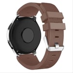 SQWK Watch Band For Samsung Galaxy Watch Active Strap Gear S3 Silicone Bracelet Strap For Huawei Watch Gt 20mm coffee