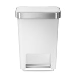 simplehuman 45 Litre Plastic Pedal Bin With Liner Pocket