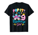 Pop It I'm 9th Year old Birthday Girl Pop it Party Theme T-Shirt