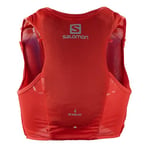 Salomon Adv Hydra Vest 4 Gilet d'hydratation Trail running Randonnée Vélo unisexe, Confort et stabilité, Accès rapide à l’hydratation, Simplicité, Rouge, XS