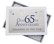 WHIAN|#white cotton cards Mini Album Photo 65e Anniversaire Texte Memories of This Year