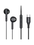 Vipfan Wired in-ear headphones M18 USB-C (black)