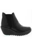 Fly London Yoss431Fly Ankle Wedge Boot - Black