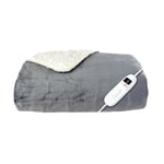 StaySnug Sherpa Electric Heated Throw Grey