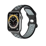VIGTMO Compatible pour Bracelet Apple Watch 38mm 40mm 41mm, Bracelet de Remplacement Compatible avec iWatch Séries 7 (41mm) SE Séries 6/5/4 (40mm) Séries 3/2/1 (38mm) –gris foncé