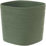 Pot avec reserve d'eau - GARDEN ID Respect - Vert de gris 40 x 40 cm - 100% d...