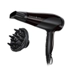 Remington Hair Dryer Ionic (Powerful, Fast Professional Styling, Diffuser, Conc