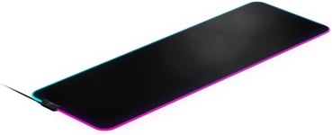 TAPIS DE SOURIS DE JEU EN TISSU QCK PRISM - ÉCLAIRAGE RGB À 2 ZONES - ÉCLAIRAGE D'ÉVÉNEMENTS EN TEMPS RÉEL - OPTIMISÉ POUR LES CAPTEURS DE JEU - TAILLE XL (900 X 300 X 2 MM) - NOIR[CLA171721]