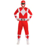 Rubies Mighty Morphin Red Ranger Power 1001409M000 Déguisement adulte Taille M Tour de poitrine 104 cm