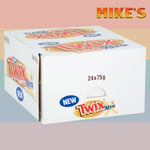 Twix Xtra White Chocolate Biscuit Twin New Bars 24 x 75g CARAMEL UK - Full Box