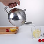 2L Stainless Steel Teapot With Strainer Filter Home Office Water Tea Kettle UK