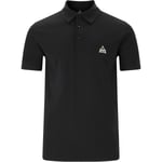 SOS Monviso Pique Polo T-skjorte Herre - Svart - str. XL