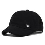 Kort brätte keps enfärgad koreansk stil keps solhatt solhatt vår stil hatt grossist Cd1051Black