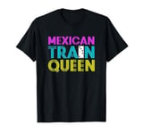 Domino Mexican Train Game Mexican Train Queen T-Shirt