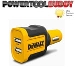 Dewalt 2 Port 4.8 Amp USB Car Fast Charger Adapter 12v 24v Lighter Socket 24W