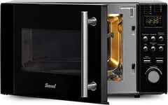 Smad 20L Microwave Oven Combination 800W Convection Grill 1200W Black Easy Clean