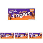 Cadbury Dairy Milk Orange Fingers Chocolate Biscuits, 114 g (Pack of 4)