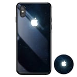 W-XY Coque Lumineuse,Coque pour iphone 11 pro/11/X/XS/XSMAX, Retour Verre trempé Protecteur d'écran,pour iPhone 7/8 Plus etc,C,iPhone11