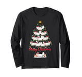 Persian Cat Xmas Lighting Santa Persian Cat Christmas Tree Long Sleeve T-Shirt