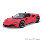 Bburago 1:24 2023 Ferrari 488 pista automalli painevalu metallimalli lasten lelu poikaystävä lahja simuloitu metalliseosautokokoelma