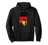 Spartan warrior German flag. Design Germany Vintage Pullover Hoodie