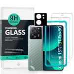 Ibywind 2 Pièces Verre Trempé pour Xiaomi 13T/13T Pro 5G 6,67"(Pas pour Xiaomi 13 5G/13 Pro 5G/13 Lite 5G/13 Ultra 5G),9H Dureté Protection écran,avec 1 Pièce Protection Caméra,1 Pièce Film Arrière