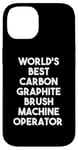 Coque pour iPhone 14 Meilleur opérateur de machine à brosse en graphite de carbone au monde