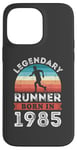 Coque pour iPhone 14 Pro Max Legendary Runner born 1985 40e anniversaire cadeaux course