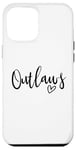 Coque pour iPhone 12 Pro Max Outlaws High School Mascotte Sports Team Femmes Outlaws