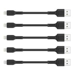 Câble De Recharge Iphone Court De 0,1 M,5Pack Câble Usb A Vers Lightning De 10 Cm Câble Original De Recharge Rapide Pour Iphone Compatible Avec Apple Iphone 13 12 11 Pro Max Xs Xr X 8 7 6 Plus Se