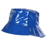 Chapeau Pluie Bleu Tendance Bob Impermeable Vernis Pluyx-Taille unique