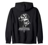 Proud Hanoverian Scenthound dad dog dad Hanoverian hound dog Zip Hoodie