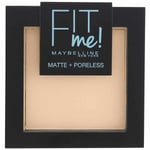 Maybelline Fit Me Matte Poreless Pressed Powder puuteri 9 g, 105 Natural Ivory