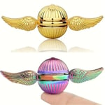 Harry Potter Fidget Spinner Magic Orb Ångest Sensorisk leksak Finger Spinning Stress relief Presenter för barn och vuxna Metal Restless skrivbordsdekoration Colorful