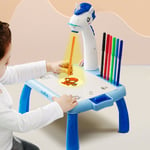 Maxlife Table à Dessin avec Projecteur Licorne pour Enfant Bleu