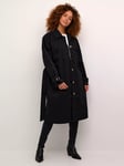 KAFFE Elise Trench Coat, Black Deep