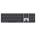 Apple Magic Keyboard med Touch ID och numerisk del till Mac-modeller med Apple-chip (USB‑C) – portugisiskt – svarta tangenter