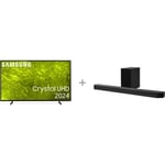 Samsung 75" DU7172 – 4K LED TV + HW-Q700D 3.1.2 Dolby Atmos Soundbar -tuotepaketti