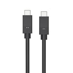 Gear Kabel USB-C till USB-C 3.1 100W 1.5m Svart