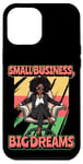 iPhone 12 Pro Max Small Business Big Dreams Curly Black Afro Woman CEO Case