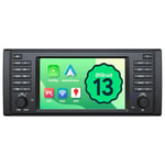 Eonon 7 Pouces Android 13 pour BMW 5 E39 (1995-2002) avec 2+32 Go, GPS, CarPlay, Android Auto, Wi-FI, Bluetooth, Prise USB, Miroir d'écran SWC, Support Dab+, caméra de recul et autoradio E39A13