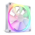 NZXT F120 RGB 120mm PWM Single High Airflow Case Fan - White