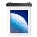 MoKo Étui Étanche Compatible avec iPad 9/8/7 10.2, iPad Pro 11 M1, iPad Air 5 10.9, iPad Air 4 10.9, Galaxy Tab A7 10.4, S7 11, S6/S6 Lite, MatePad New 10.4 Jusqu'à 12'' - Transparent