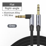 Vention Jack 3,5 mm câble auxiliaire mâle vers mâle 3,5 mm câble audio Jack pour JBL Xiaomi Oneplus casque haut-parleur câble voiture cordon auxiliaire 5 m, noir BAN- 1 m