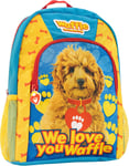 Waffle the Wonder Dog Kids Backpack Blue