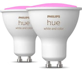 PHILIPS HUE White & Colour Ambiance Smart LED Spotlight - GU10, Twin Pack