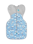 Love to Dream Swaddle Up Silly Goose Baby Sleeping Bag, 2.5 Tog, Dusty Blue