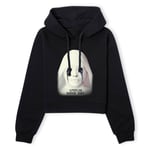 American Horror Story Crying White Nun Women's Cropped Hoodie - Black - XS - Noir